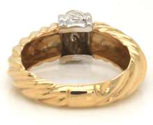 Delightful 14kt YG Cable Style Textured Ring