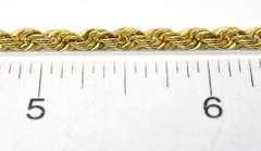 Chunky 4mm 24-Inch Rope Chain in Yellow Gold