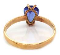 Alluring 18kt Pear Shaped Tanzanite Ring