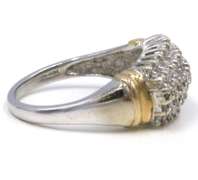 Classic 14kt WG Diamond Cluster Ring