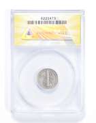 F12 1942/1-D Mercury Dime - Details - Scratched Cleaned - Graded ANACS