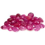 Heated only! 5.75ct violet red Ruby set