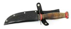 Vintage Schrade Hunting Knife w/Leather Sheath