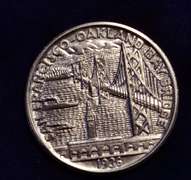 1936 S Bay Bridge Commemorative Half Dollar AU/BU