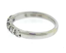 Gorgeous 14kt WG Shared Prong 5-Stone Diamond Band
