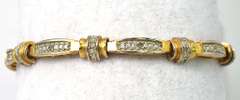 Classy Diamond Accent Bracelet in Vermeil