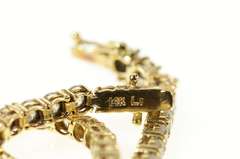 14K Yellow Gold Classic Cubic Zirconia Encrusted Tennis Bracelet