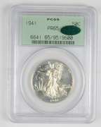 PR65 1941 Walking Liberty Half Dollar - OGH - CAC - Graded PCGS