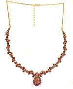 Romantic 21kt YG Traditional Pink Ruby Accent Necklace