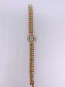 Ladies Geneva & Gemstone Watch, 18kt GP