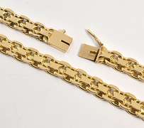 Heavy Reflective 14k Necklace