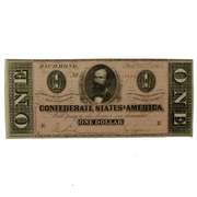 Choice AU February 17 1864 Series$1 CSA Note