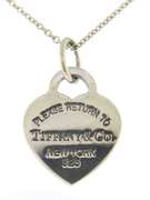 Tiffany & Co Heart Tag Charm Pendant Necklace