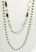 2 Stunning Freshwater Pearl Long Necklaces