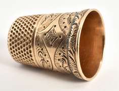 Neat Antique Gold Thimble