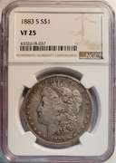 Certified Morgan Silver Dollar 1883-S