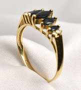 Stylish Marquise Sapphire Ring