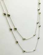 Silpada 44 Inches Long Sterling Bead Necklace
