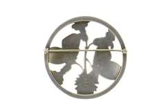 Sterling Silver Georg Jensen Butterfly Flower Round 783 Pin/Brooch