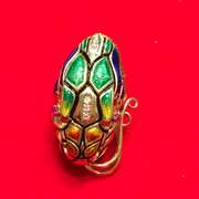 LADIES 18K GOLD DIAMOND DRAGON RING
