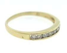 Nice Yellow Gold Diamond Channel Band