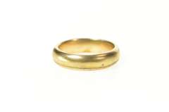 Gold Filled 5.3mm Art Deco Classic Simple Wedding Band Ring