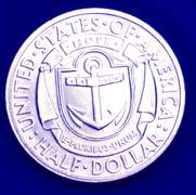 1936 Rhode Island Commemorative Half Dollar UNC