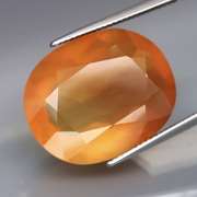 Substantial 20.08ct bi-color untreated Mexican Fire Opal