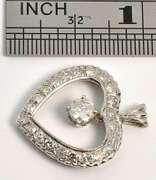 Enthralling Diamond Heart Pendant in 14K WG