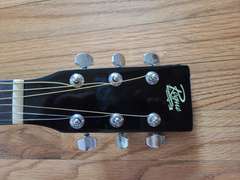 Taylor Swift Autographed Folklore Custom Graphics Acoustic Guitar