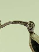 Pure .999 Silver Sculptural Hoop Earrings