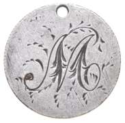 1884 Seated Liberty Dime - Love Token 'M'