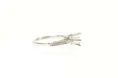 18K White Gold 0.26 Ctw 5.5mm Diamond Engagement Setting Ring