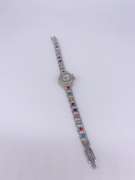 Ladies Geneva & Gemstone Watch, 18kt Gold Plated