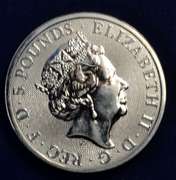 2018 Britain 2 oz Silver Queen's Beasts Black Bull of Clarence