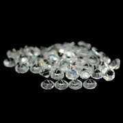 Glittering 5.83ct UNHEATED diamond white Topaz set