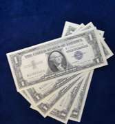 5 Consecutive BU One Dollar Silver Certificate