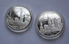 2 September 11  2004 We Shall Never Forget Proof Silver Medals