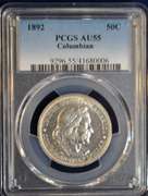 1892 Columbian PCGS AU 55 50 C