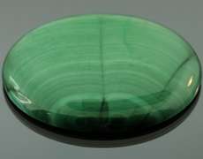 Phenomenal 190.5ct banded Malachite cabochon