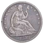 1858-O Seated Liberty Half Dollar