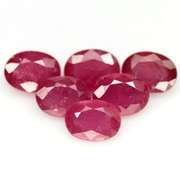 Heavy 9.50ct oval cut Ruby set