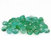 Bright emerald green 3.30ct 41pc emerald set