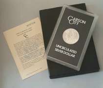 1882 CC GSA  Morgan Dollar With Box and Paper