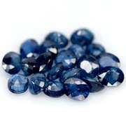 Stunning ink blue 10.82ct oval Sapphire set