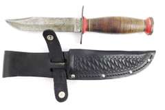 Vintage Schrade Hunting Knife w/Leather Sheath
