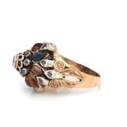 Thai Multi Gemstone Cluster Ring