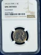 1913 S Type 1 5C NGC  UNC Details