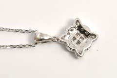 Lovely Diamond Pendant Necklace in 14K WG