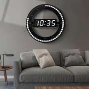 12 Inch LED Ring Wall Clock Photosensitive Digital